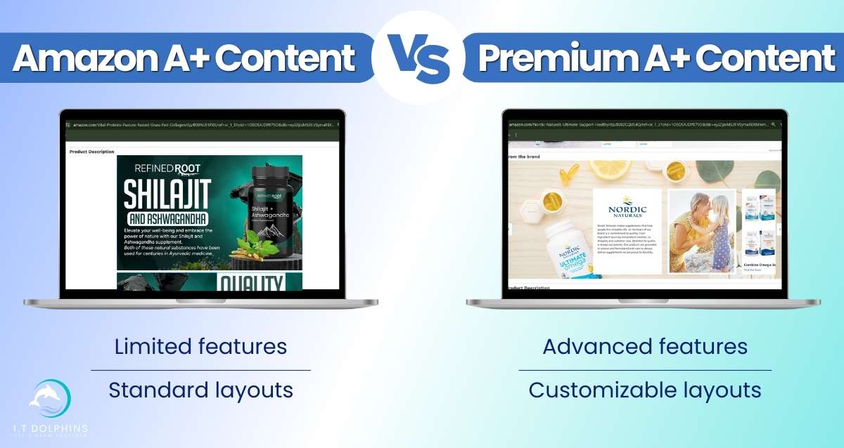 Difference between Amazon A+ and Premium A+ Content