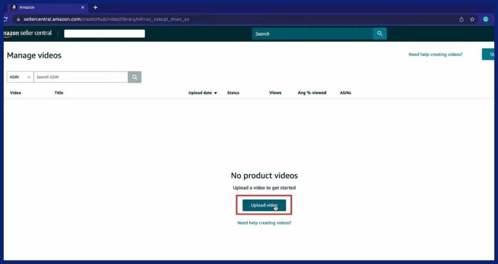 uploading videos on amazon